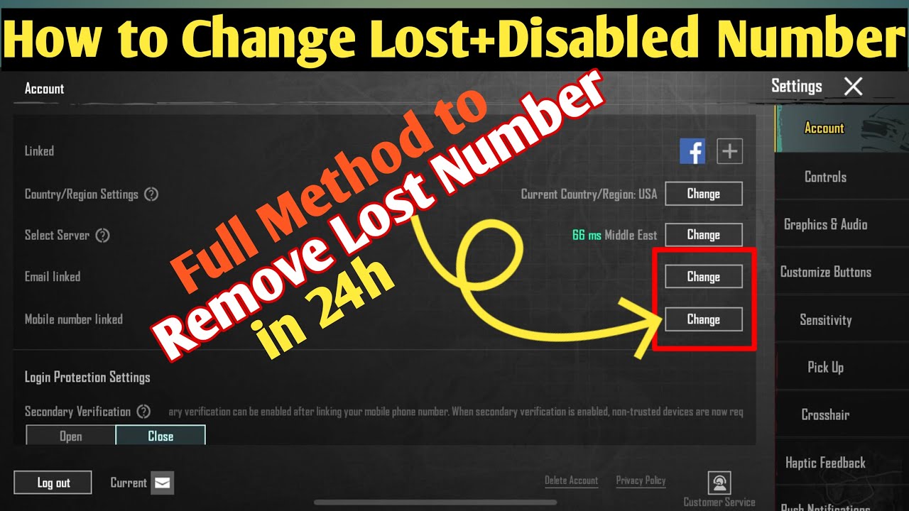 Pubg Account Se Lost+Disabled Phone Number Kaise Change Pubg Account Se Lost+Disabled Phone Number Kaise Change