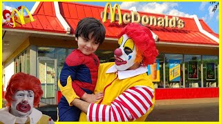 Ronald Mcdonald in drive thru Prank || Kids Pretend Play - Halloween 2019 #JaiBistaShow