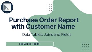 Creating A Customer Purchase Order Report From Scratch In Connectwise Psa