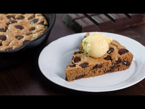 VIDEO : skillet chocolate chip cookie recipe - skillet chocolate cookie is an amazing irresistible dessert in form of a giantskillet chocolate cookie is an amazing irresistible dessert in form of a giantchocolate chip cookiethat is easy a ...