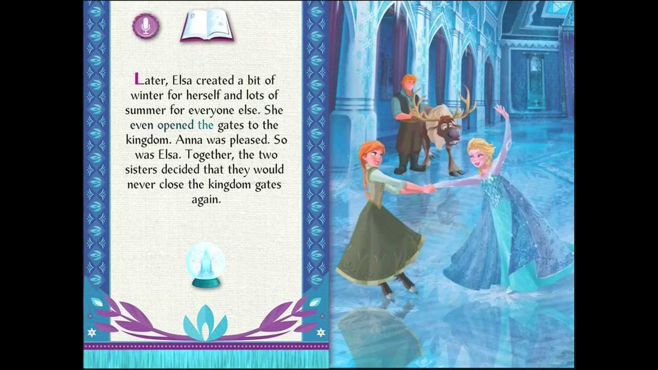 Frozen Storybook App | Top Best Apps For Kids - YouTube