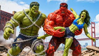 Red Hulk Vs She-Hulk Epic Battle However, Thors Unexpected Save Changes Everything Live Action