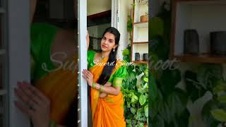 Serial Actress Shathiga Rare Navel Show Hot