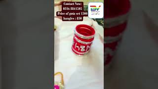 Gota Jewelry Set For Mehndi With Bangles