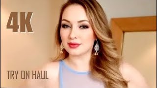 4K See-Through Lingerie, Try-On Haul See Everything, Transparent Haul See Through Leggings Workout