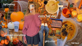 Cozy Fall Days Vlog Pumpkin E Everything, Fall Haul & Girly Chat