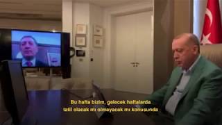 Hurbaşkanımız, Koronavirüs Tedbirleri Hakkında Kabine Üyeleriyle Video Konferansla Görüştü.