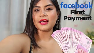 My First Earning From Facebook A Lot Earning On Facebool Amesha G