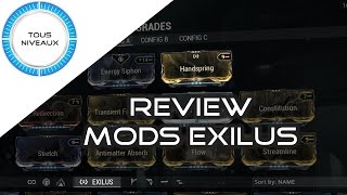 Review Des Mods Exilus Sur Warframe Fr