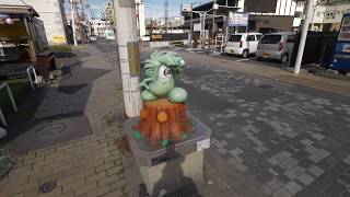 ?4K?Walking from Ishinomaki station to Manga museum and pier