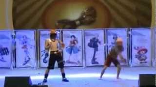 (English subs) AWESOME One Piece Cosplay Performance part 1