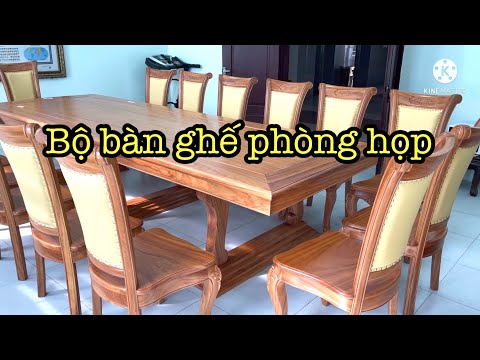 Bàn ghế hội trường phòng họp gỗ Gõ Đỏ Víp - ĐỒ GỖ SƠN THỊNH 2021