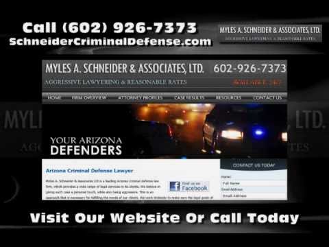 Myles A. Schneider and Associates Ltd is a leading Arizona criminal defense law firm, which provides a wide range of legal services to its clients. We work tirelessly to make...