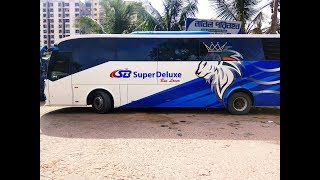 Sb Supper Deluxe Hino Rn 8J Ac Bus Interior Full Review Dhaka - Kushtia - Meherpur
