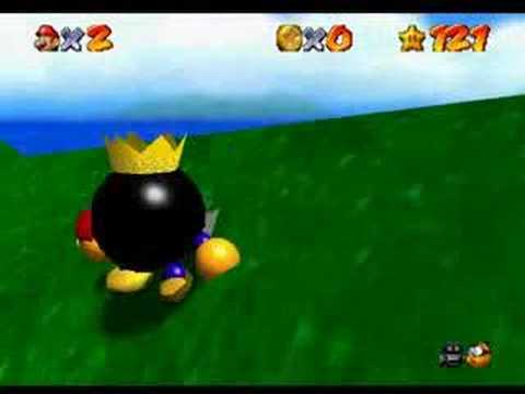 Mario getting pwned by King Bomb-omb