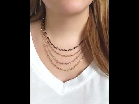 Christie Unfinished Heart Bracelet Chain, PVD Stainless Steel 4 Color Options Christie Unfinished Heart Bracelet Chain, PVD Stainless Steel 4 Color Options