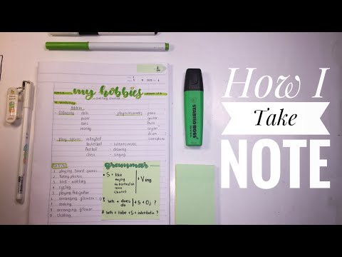 📝cách mình ghi chép bài | how I take note (flip through)