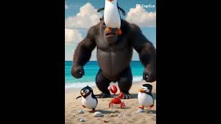 Penguin With Gorilla