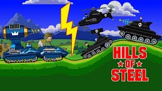 Hills Of Steel - Tesla Tank Destroy All Boss Level - Games Bii