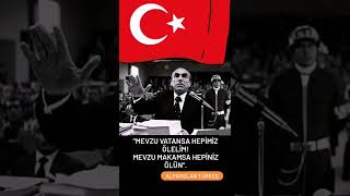 Mevzu Vatansa Hepi̇mi̇z Öleli̇m-Alparslan Türkeş.