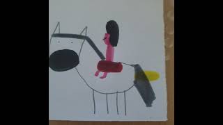 Baby Tv Art Flying Rocket Horse