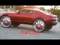 Mayra's Brandy Wine Chevy Camaro on 32" Davin PWRFL Floaters
