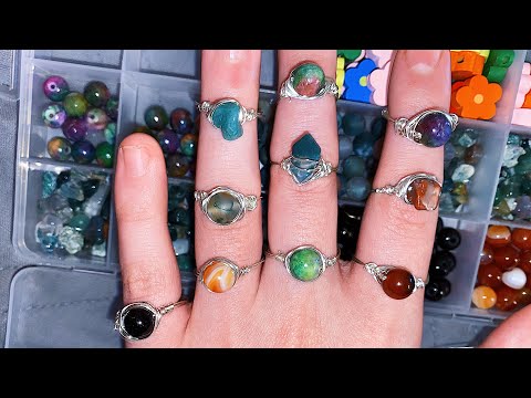 how to make the cool rings from tiktok at home wire wrapped rings