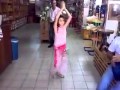 little girl dance on arabic song