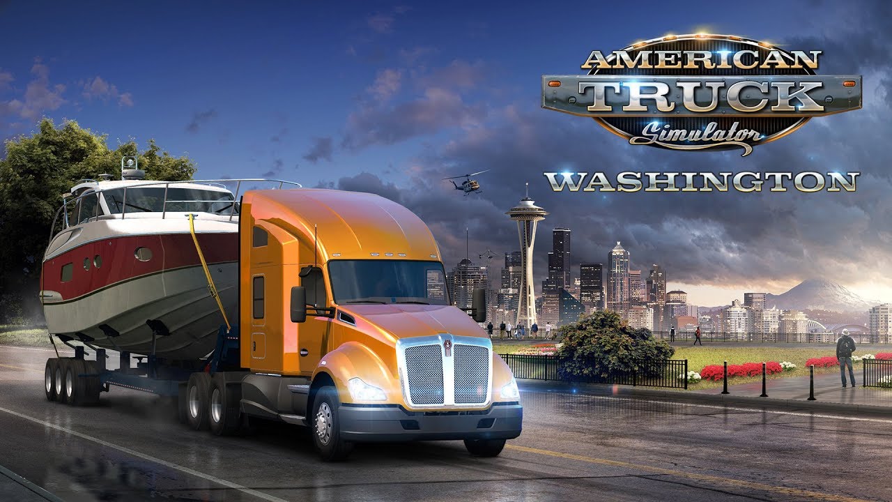 American truck simulator realistic drive compilations