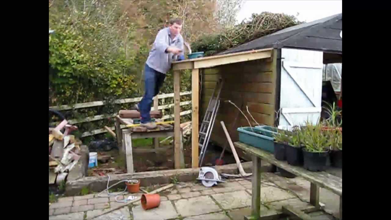 Time-lapse Lean to shed - YouTube