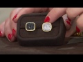 Veronese 18K Clad 1.00 ct tw White Topaz Cushion Shaped Ring with Pat James-Dementri