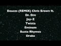 Deuces (REMIX)- Chris Brown ft. Dr. Dre, Jay-Z, Twista, Eminem, Busta Rhymes, Drake