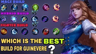 Mobile legends new hero Guinevere Guide! Guinevere Best build Mage Vs Fighter build Vs Hybrid Build