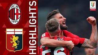 Milan 3-1 Genoa | Milan go through after extra time | Coppa Italia Frecciarossa 