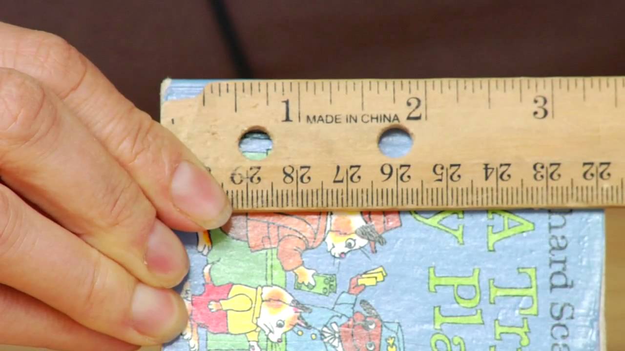 Early Education : Learning How to Read a Ruler - YouTube