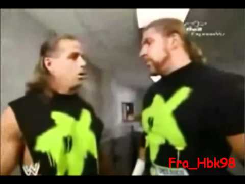 DX Funny moment, shawn michaels sweet chin music...backstage.
