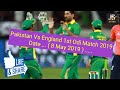 Pakistan Cricket Team Playing Xi (11) Against England 1st Odi Match 2019 \ Jalil Sports