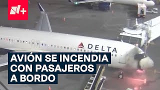 Pasajeros Huyen De Avión Que Se Incendia; Venían De Cancún - N+