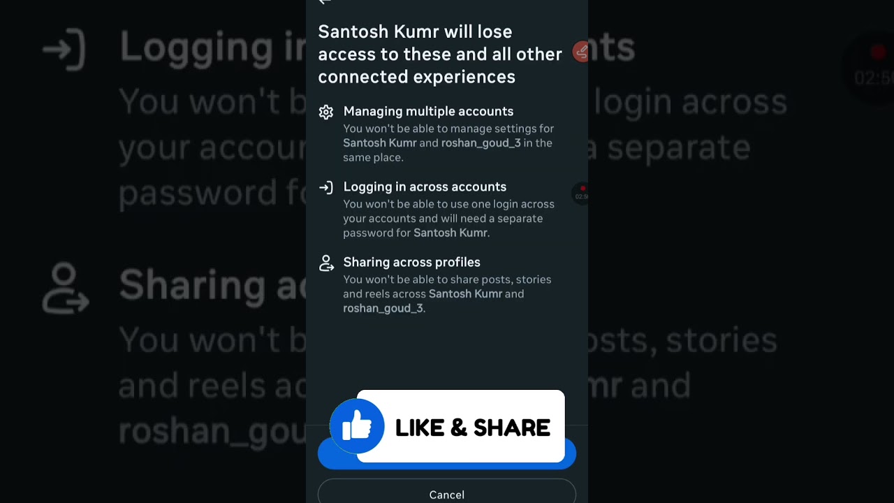 Instagram Account remove! #shorts #youtubeshorts Instagram Account remove! #shorts #youtubeshorts