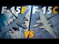 F-15E Strike Eagle Vs F-15C Eagle | Intercept | Digital Combat Simulator | DCS |