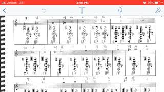 Contrabassoon Finger Chart