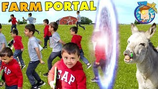PORTAL at the FARM! So Many Chase & Shawns! (FV Family Vlog)
