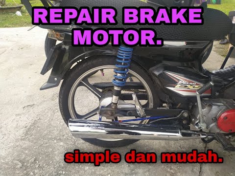 Cara Membaiki brek motor ex5