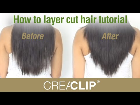 How to layer cut hair tutorial-Cutting Layers on yourself at home How to layer cut hair tutorial-Cutting Layers on yourself at home