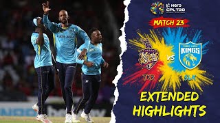 Extended Highlights | Trinbago Knight Riders vs St Lucia Kings | CPL 2022