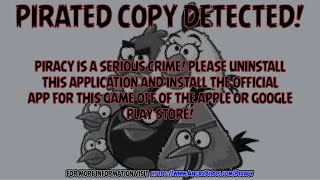 Angry Birds Epic Anti-Piracy Screen