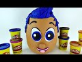 OPENING Giant Surprise Egg Bubble Guppies Play Doh Gil - Kinder Barbie Disney Princess Hello Kitty