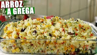 ARROZ À GREGA SUPER FÁCIL E RÁPIDO | Menino Prendado