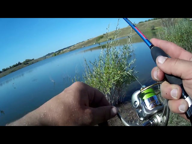 Трудовая рыбалка на новом водоеме