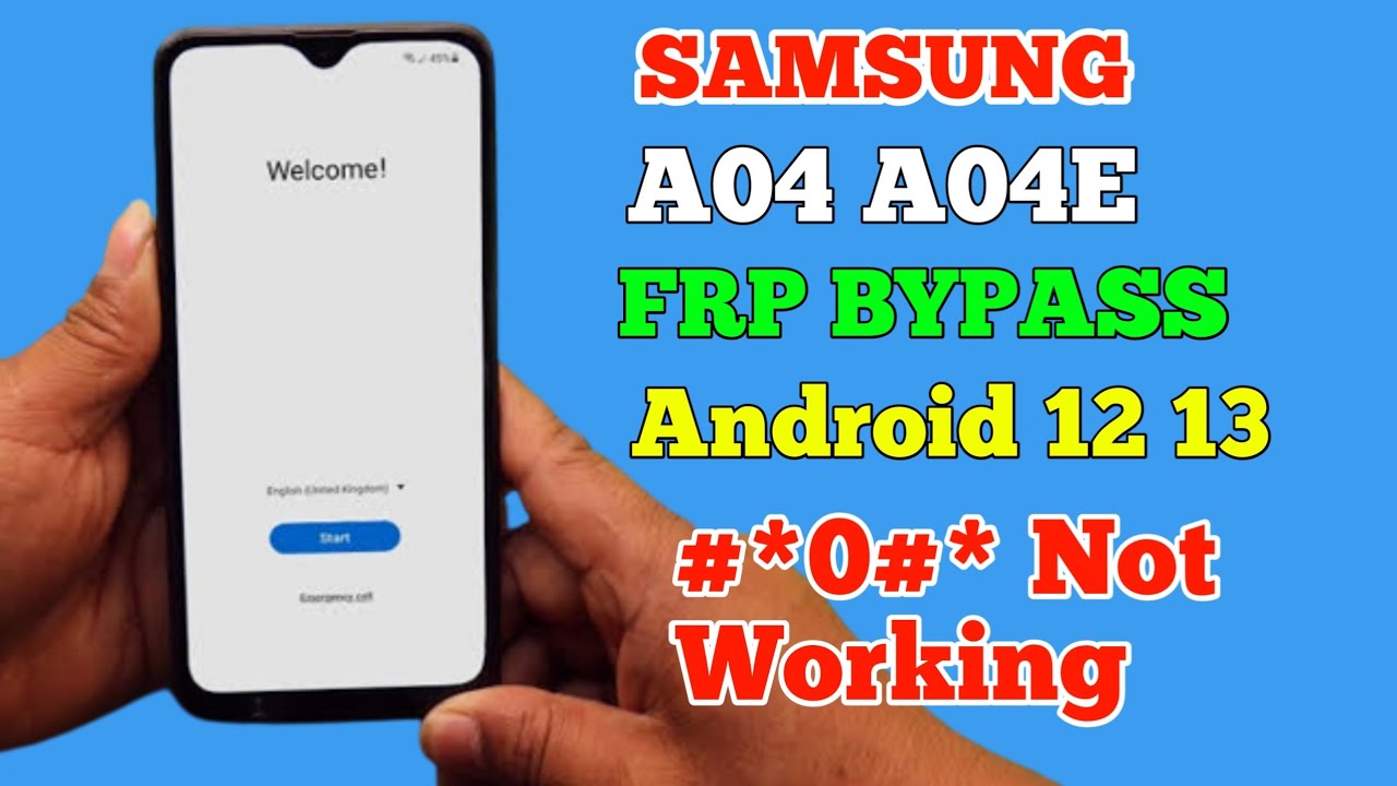 Samsung a04 FRP Bypass Android 13 NO Code *#0*# | Samsung a04 FRP Bypass Android 13 NO Code *#0*# |